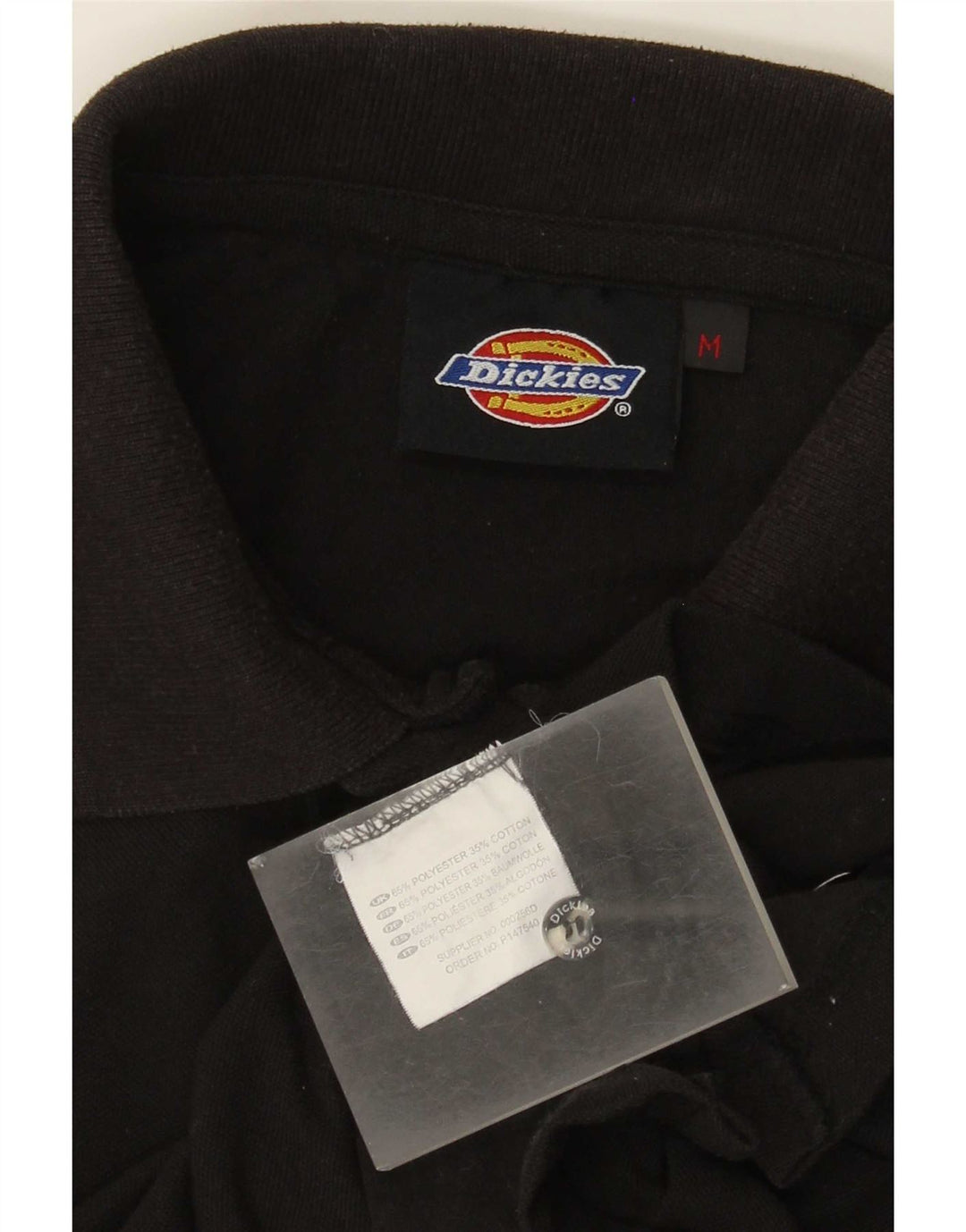 Мужская рубашка поло Dickies, средний черный полиэстер