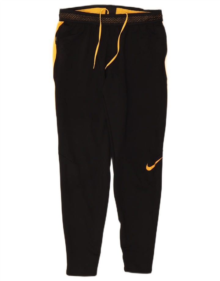 Мужские спортивные брюки Nike Dri Fit, маленькие черные полиэстер с цветными блоками
