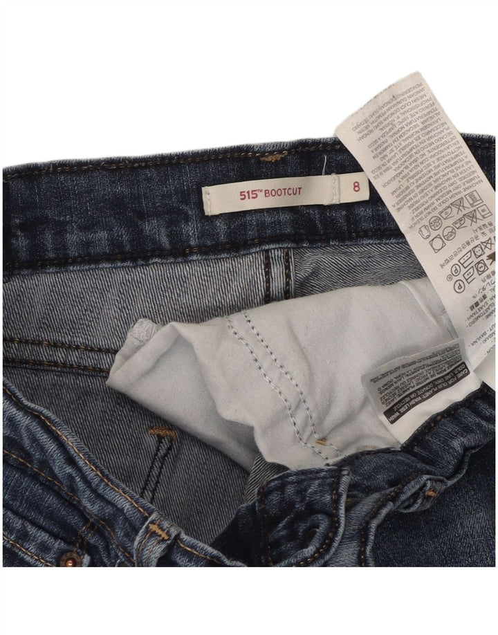Женские джинсы Levi's 515 Bootcut США 8, средние W30 L29, синие, хлопок
