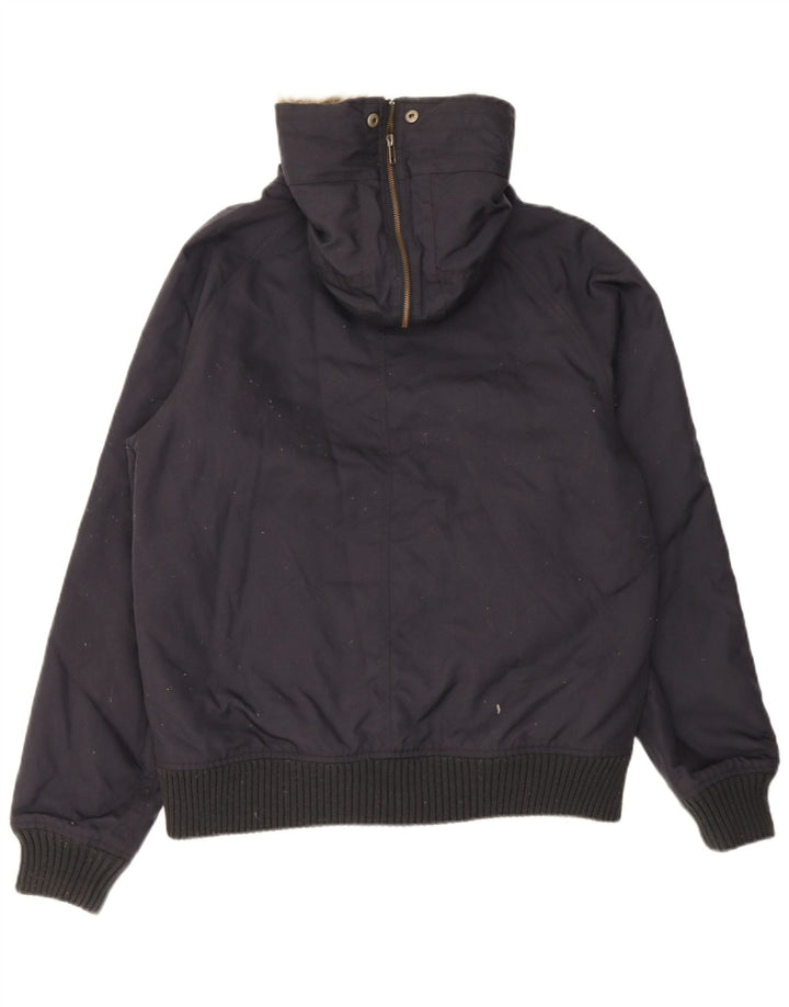 Мужская куртка-бомбер Woolrich с капюшоном UK 40, большая темно-синяя