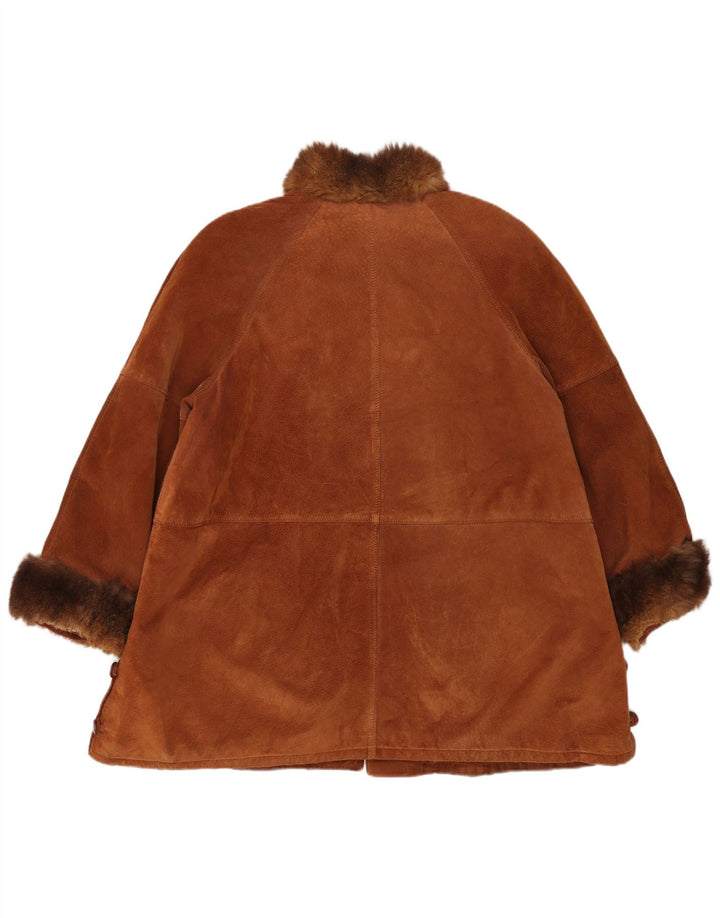 Женское замшевое пальто Pascucci EU 44 XL Коричневое