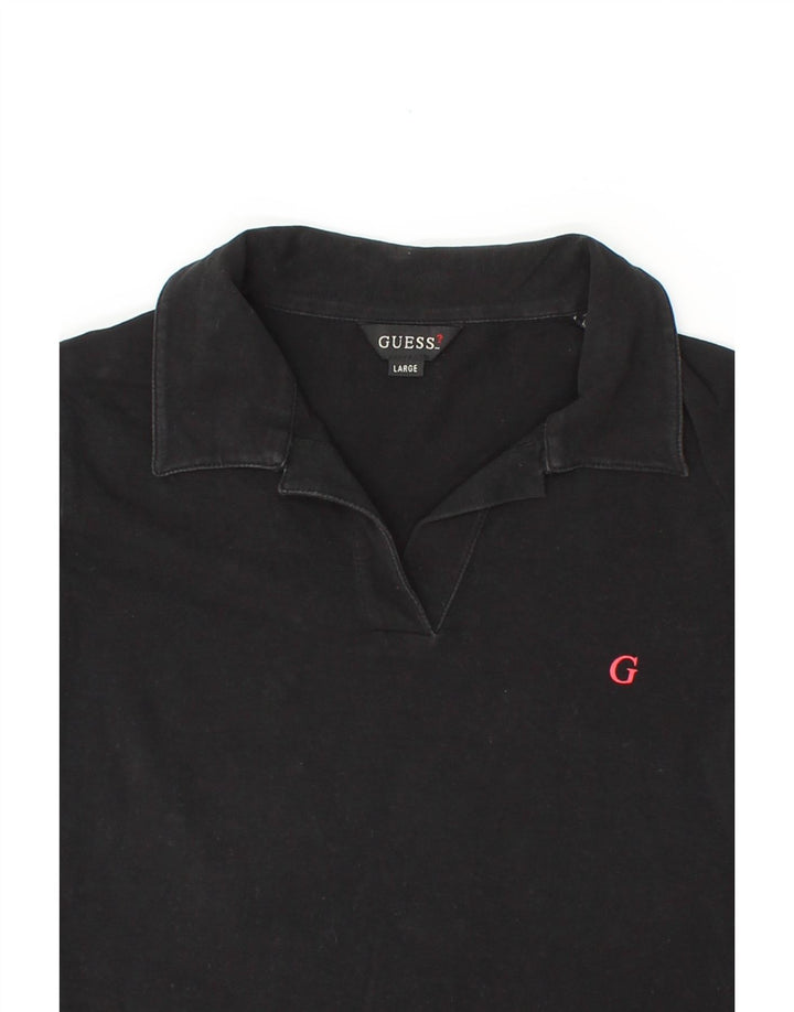 GUESS Girls Polo Shirt 8-9 Years Large  Black Vintage Guess and Second-Hand Guess from Messina Hembry 