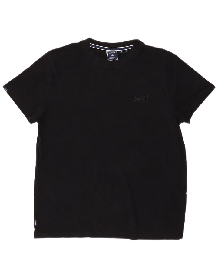 Мужская футболка Superdry Top XL, черный хлопок