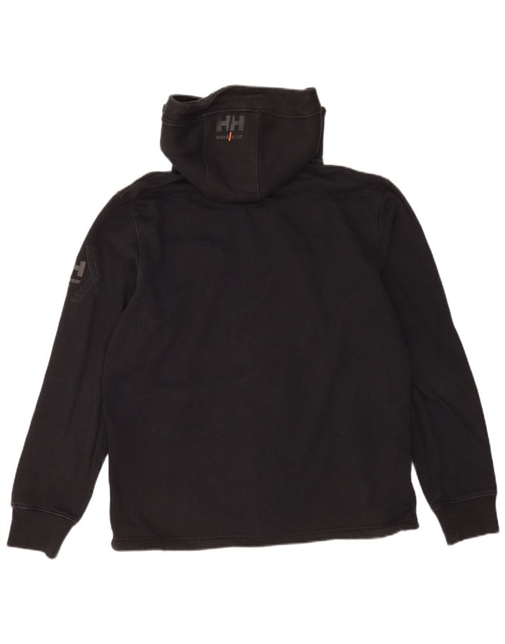 Мужской свитер с капюшоном на молнии Helly Hansen, большой черный, хлопковый
