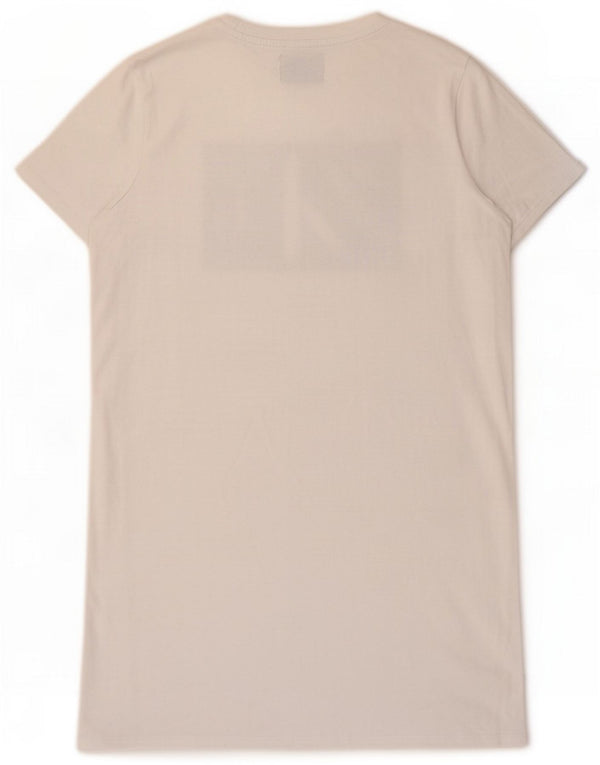 Calvin Klein Jeans Womens Graphic T-Shirt Dress Medium White Cotton