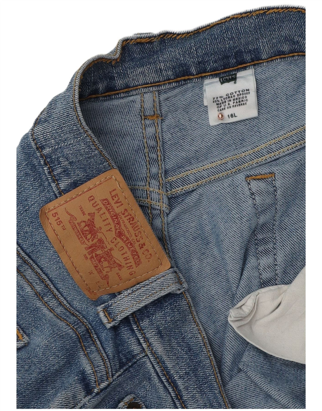 Женские джинсы Levi's 515 Bootcut США 16 2XL W36 L32 Синий хлопок