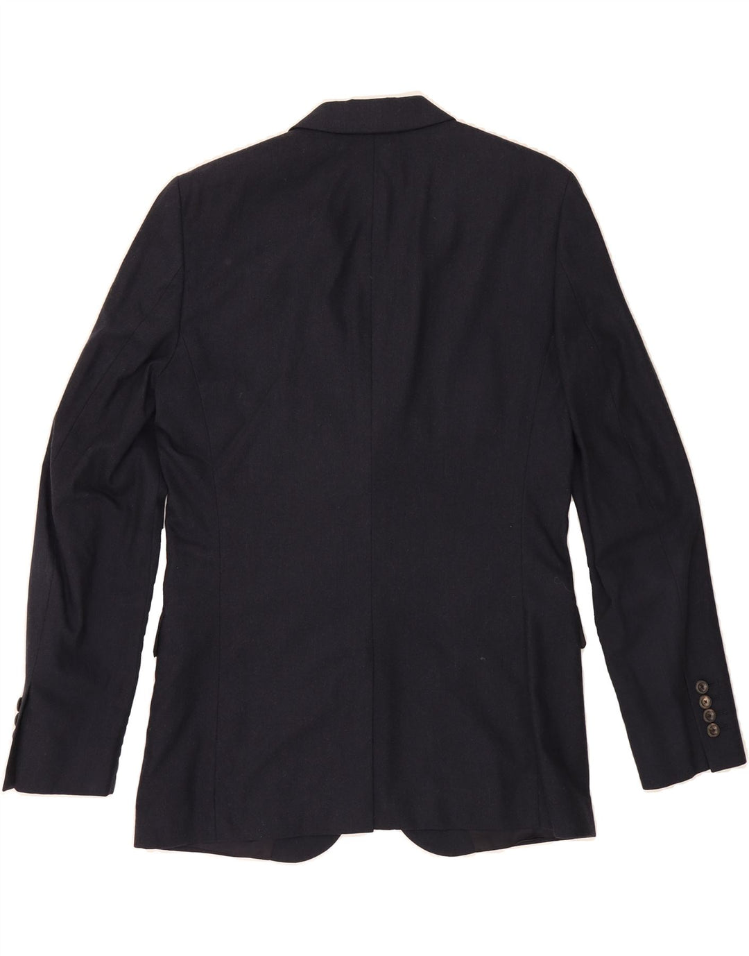 REISS Mens 2 Button Blazer Jacket UK 38 Medium Navy Blue Wool Vintage Reiss and Second-Hand Reiss from Messina Hembry 