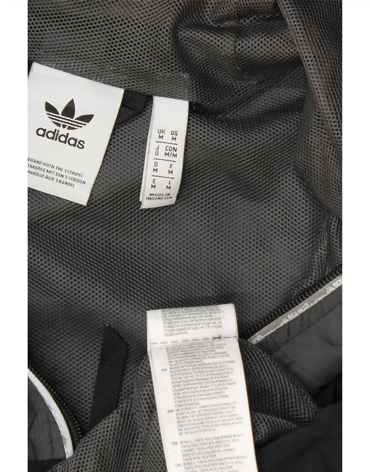 Мужская непромокаемая куртка Adidas с капюшоном UK 38, средний серый цвет, нейлон с цветными блоками