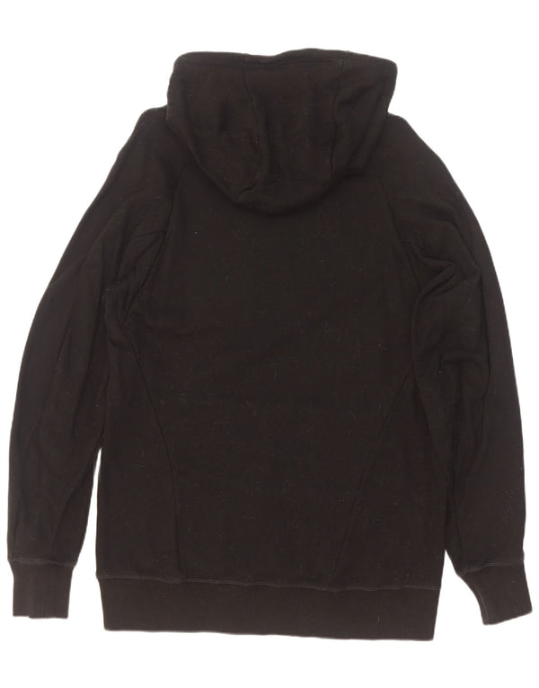 Adidas Mens Hoodie Jumper Medium Black Cotton
