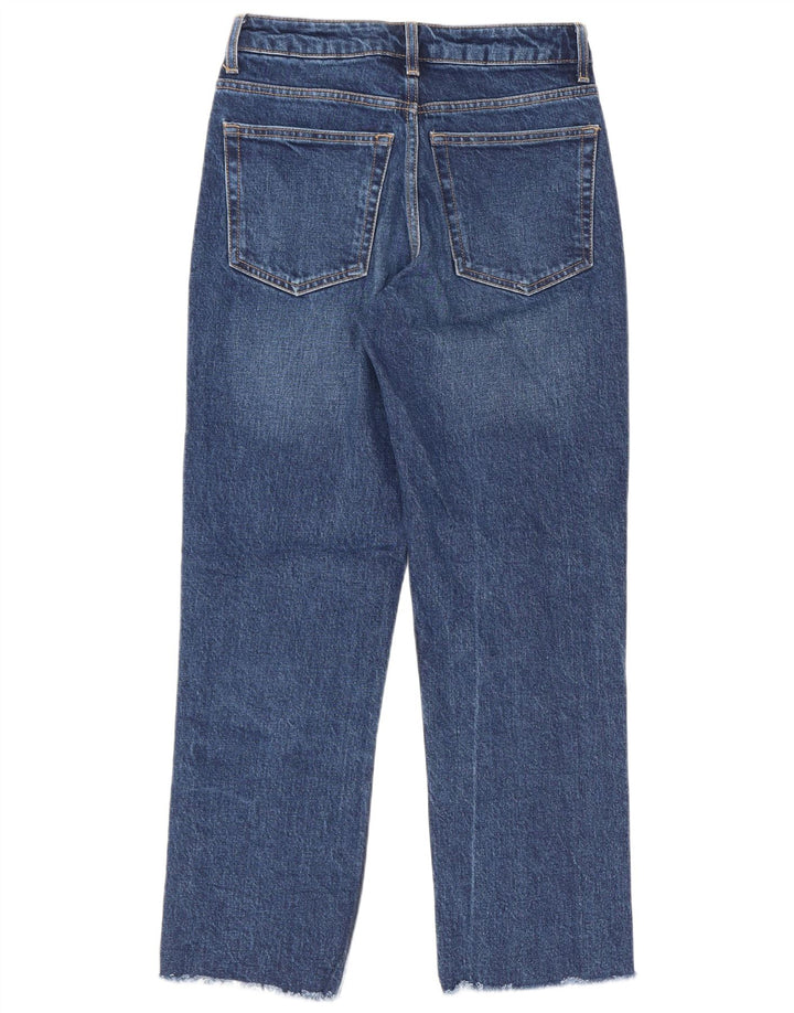 Topshop Женские прямые джинсы W25 L26 Синие хлопковые
