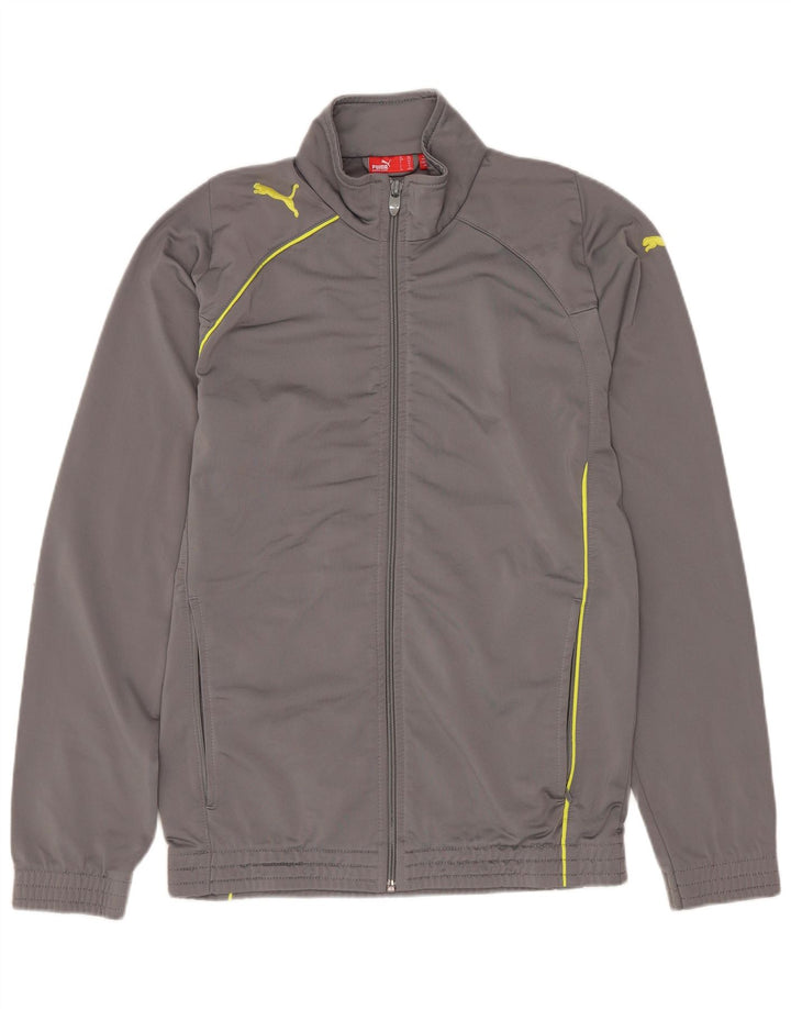 PUMA Спортивный костюм для мальчиков, верхняя куртка 13-14 лет, серый полиэстер
