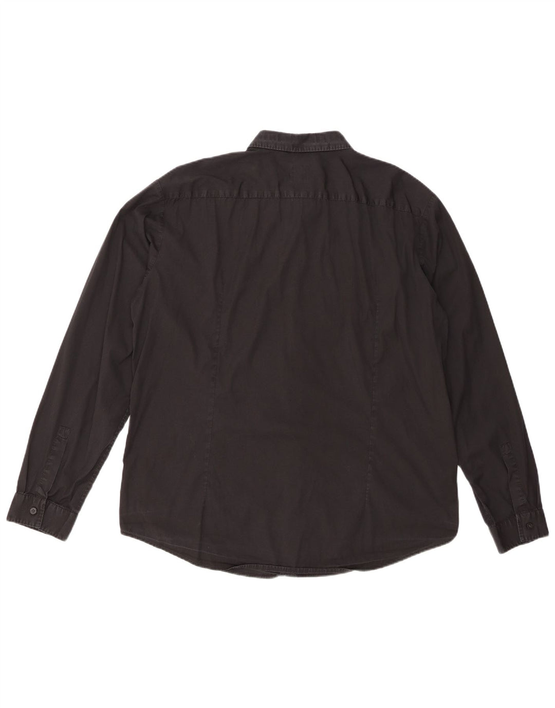 Мужская рубашка приталенного кроя HUGO BOSS 2XL, черный хлопок