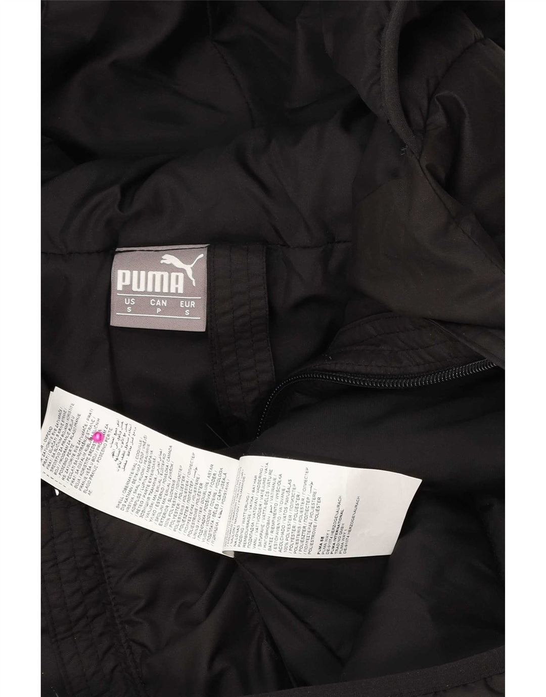 Мужская утепленная куртка с капюшоном Puma UK 36, маленькая, черная, полиэстер