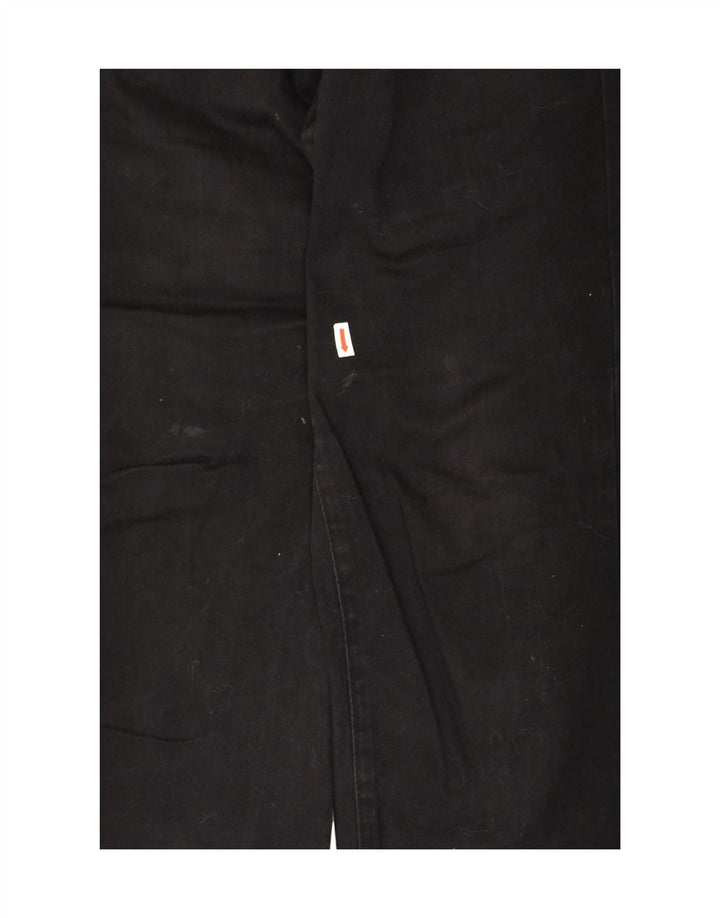 LEVI'S Womens Slimming Straight Jeans W32 L23  Black Cotton | Vintage Levi's | Thrift | Second-Hand Levi's | Used Clothing | Messina Hembry 