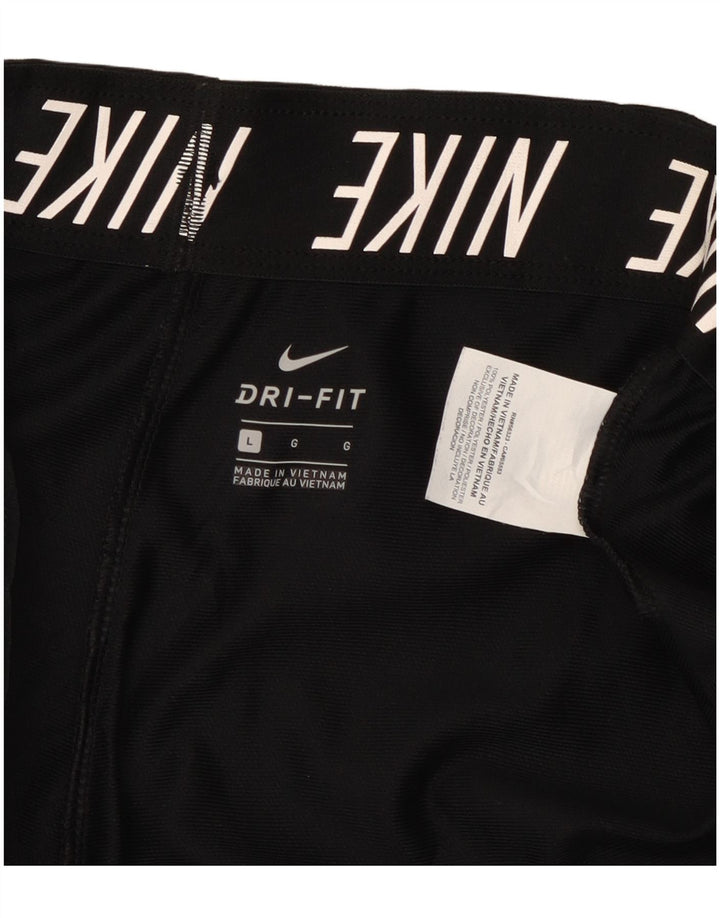 Женские спортивные шорты Nike Dri Fit UK 14, большие черные, полиэстер