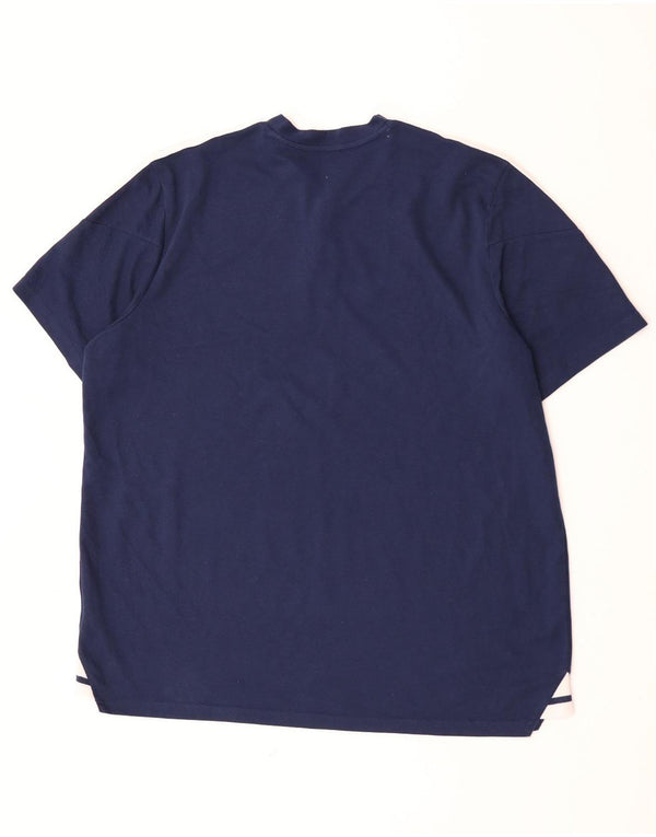 Мужская футболка Adidas Top 2XL Темно-синяя, хлопок