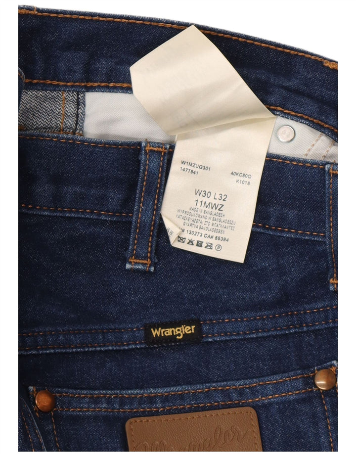 Мужские узкие джинсы Wrangler W30 L32 синие, хлопок