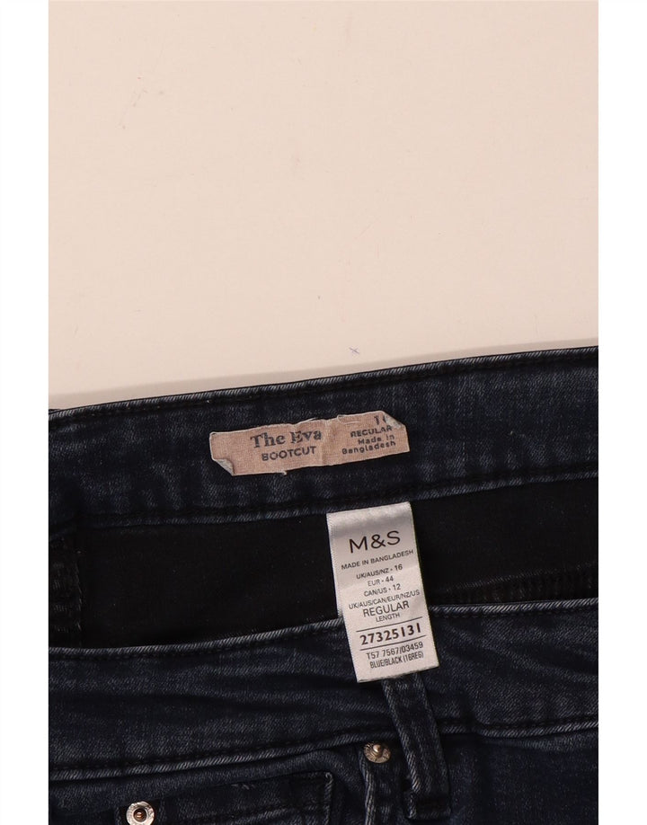 Женские джинсы стандартного кроя Mark & Spencer Bootcut UK 16, большие W34 L28, синие