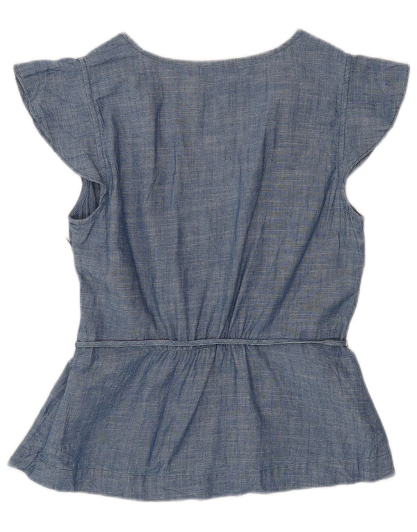 Женская блузка J. CREW Top US 0 XS, синий хлопок