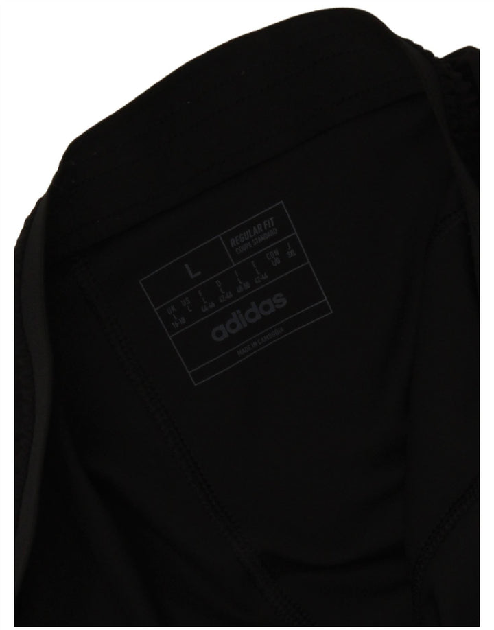 Женские спортивные шорты ADIDAS стандартного кроя UK 16/18, большие черные