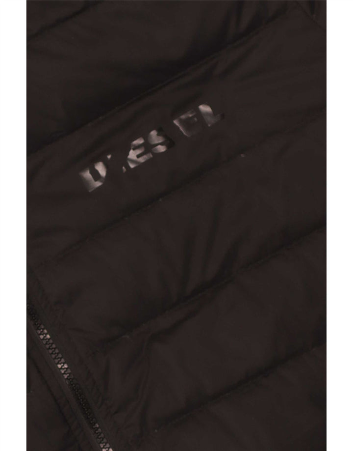 Мужская утепленная куртка с капюшоном Diesel UK 42 XL, черный полиэстер