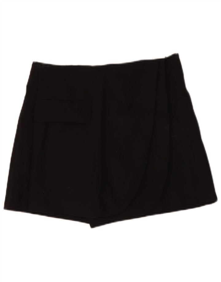 Zara Женские повседневные шорты W26, черные, полиэстер, маленькие