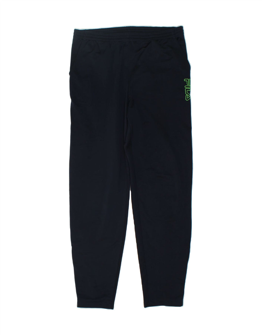 FILA Mens Graphic Tracksuit Trousers IT 48 Medium Navy Blue Polyester Vintage Fila and Second-Hand Fila from Messina Hembry 