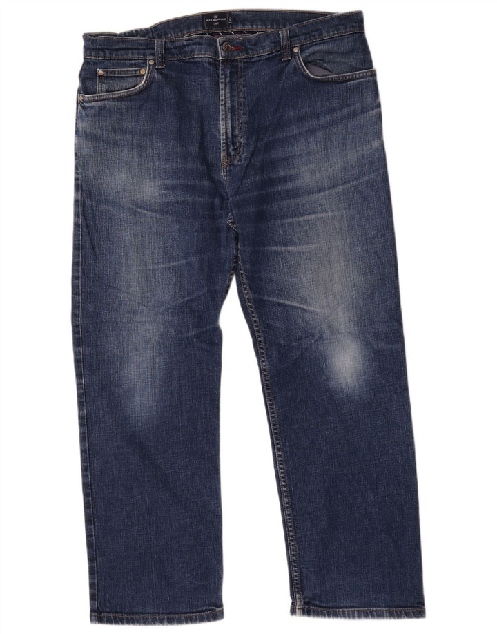 Мужские прямые джинсы Marks & Spencer Blue Harbour W38 L29, синий хлопок