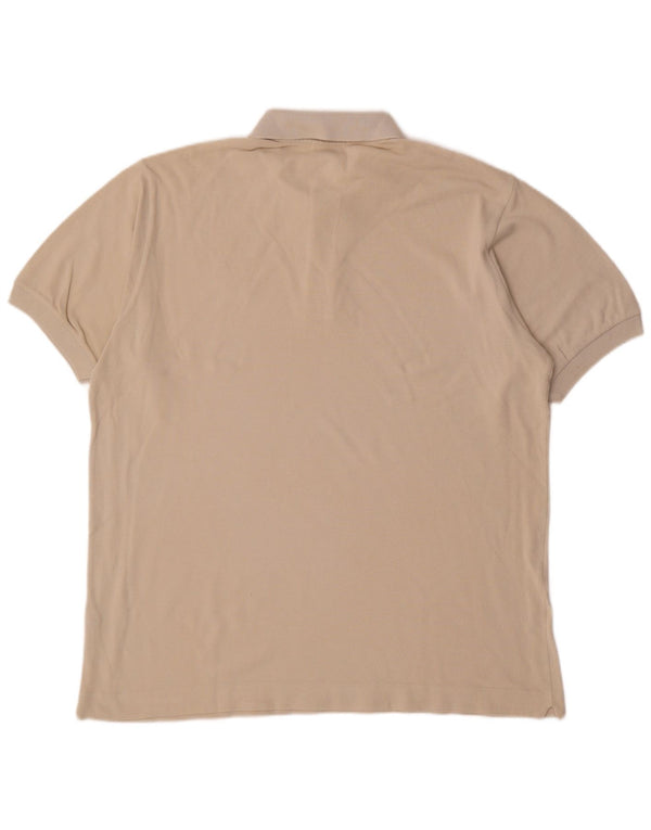 Мужская рубашка-поло LACOSTE, размер 5, большая, белый, хлопок