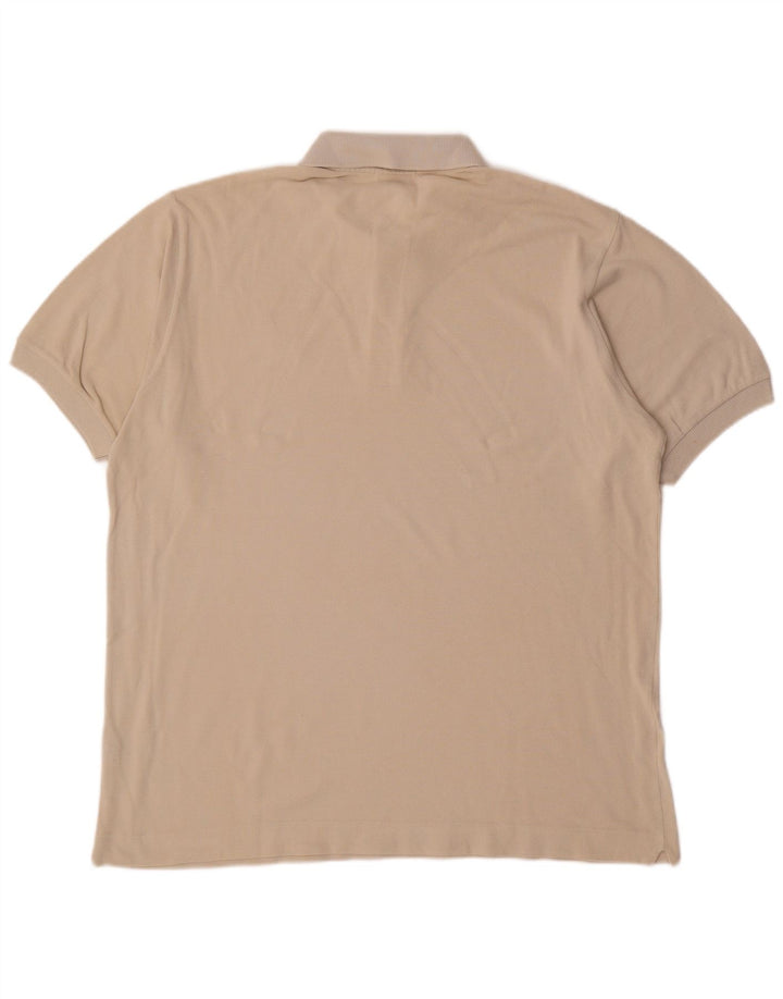 Мужская рубашка-поло LACOSTE, размер 5, большая, белый, хлопок