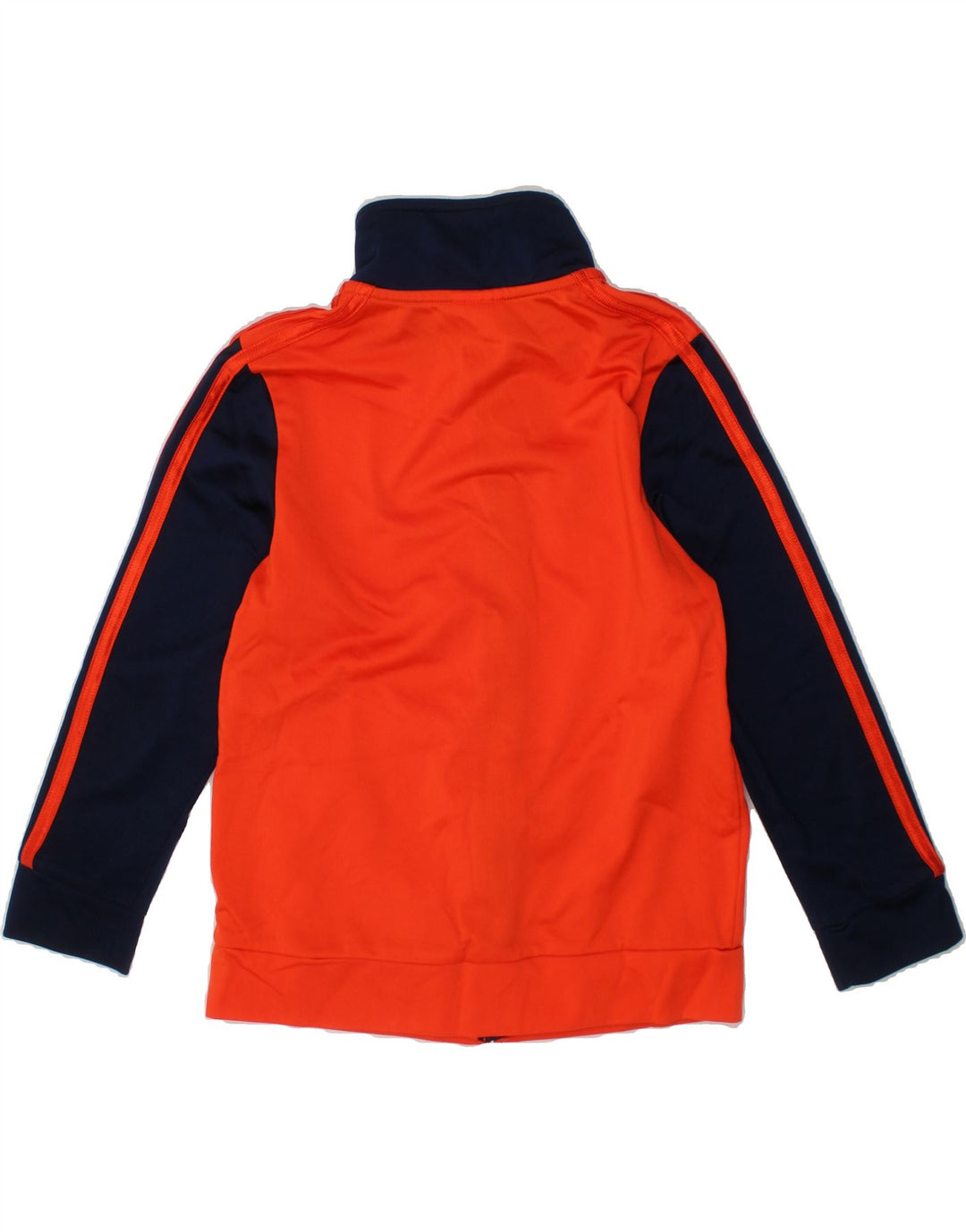 ADIDAS Boys Graphic Tracksuit Top Jacket 6-7 Years Orange Colourblock Vintage Adidas and Second-Hand Adidas from Messina Hembry 