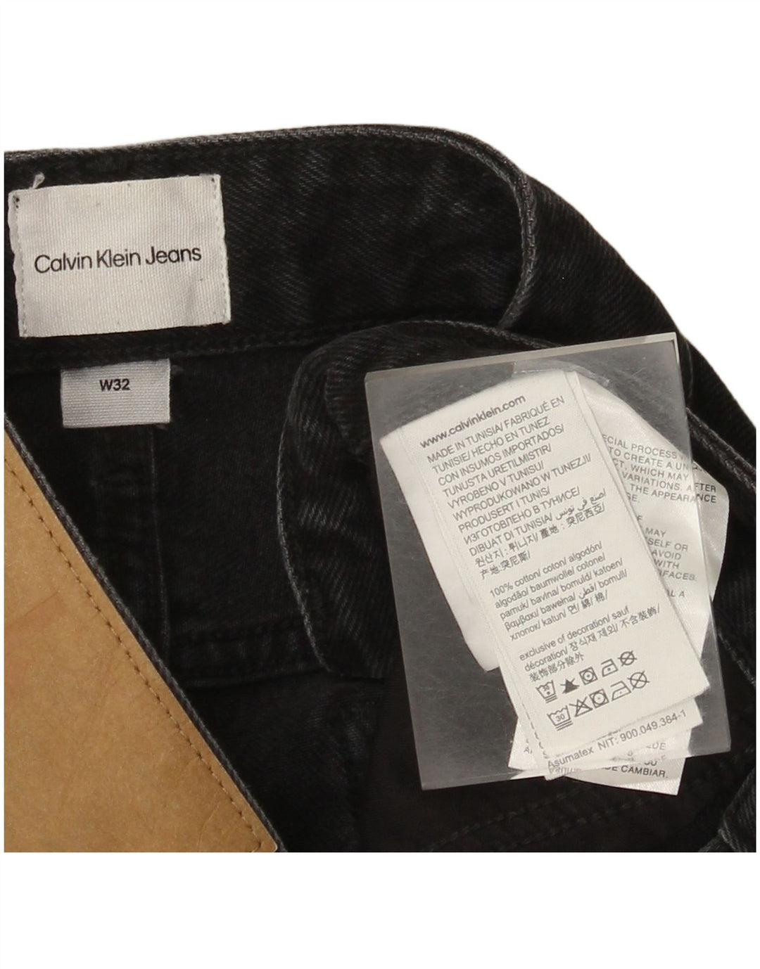 Мужские джинсовые шорты Calvin Klein W32, средний черный, хлопок