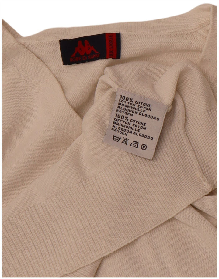 KAPPA Мужская майка без рукавов 2XL Off White Cotton