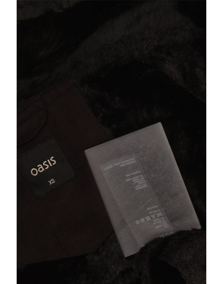 Женский жилет из шерпы Oasis UK 6 XS, черный полиэстер