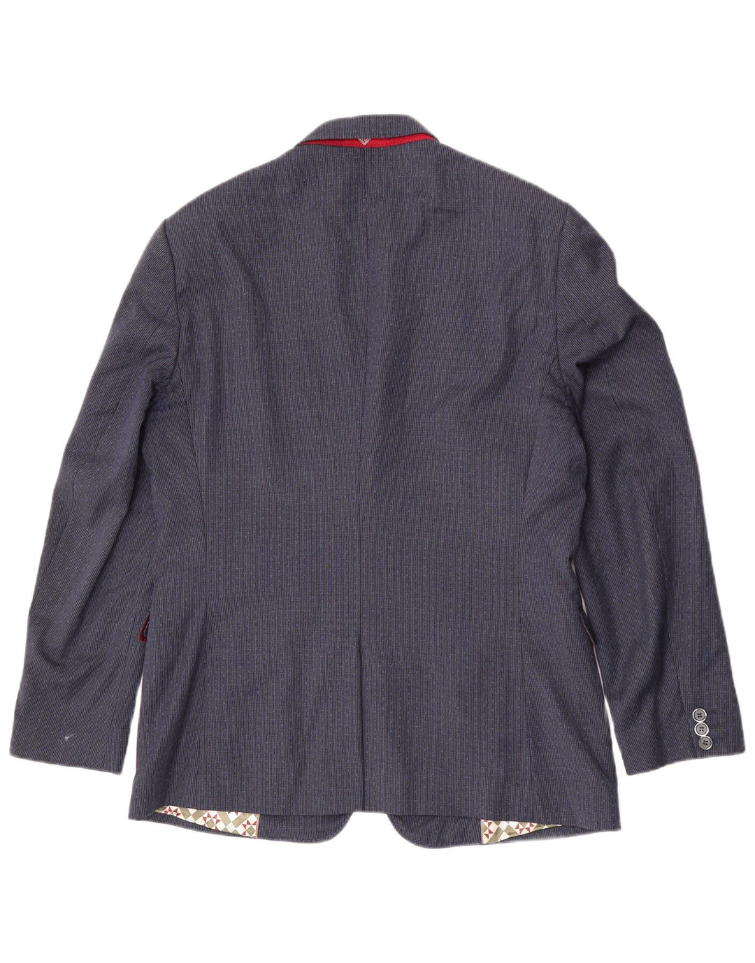 Мужской пиджак с двумя пуговицами Ted Baker UK 42 XL, темно-синий, шерсть с узором «гусиные лапки»