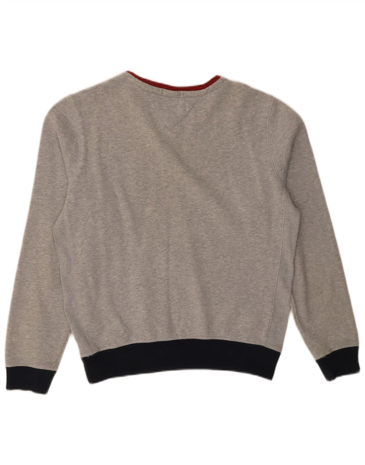 Женский свитер с рисунком Tommy Hilfiger UK 10, маленький серый