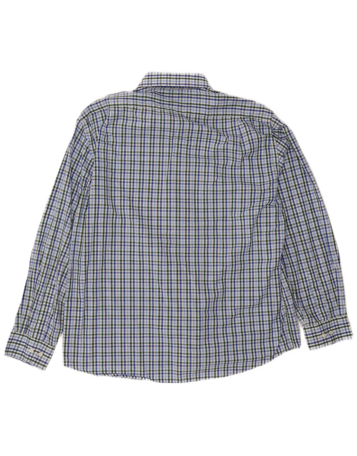Мужская приталенная рубашка DOCKERS, размер 17 1/2 XL, хлопок в разноцветную клетку