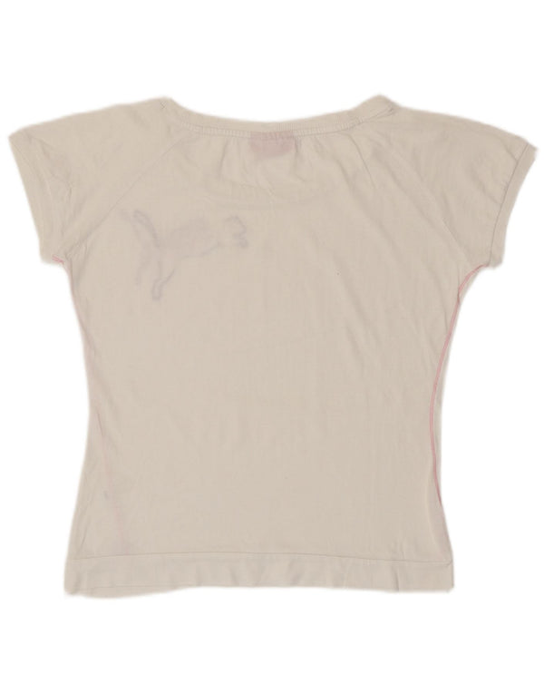 Женская футболка с рисунком PUMA Top UK 14 Medium White