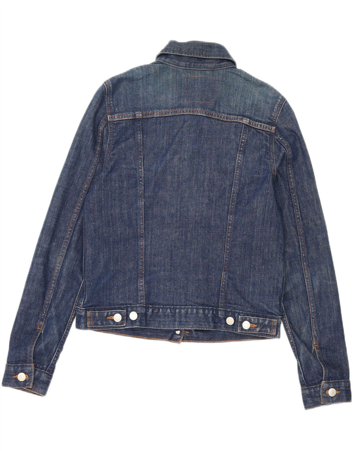 Женская укороченная джинсовая куртка Levi's UK 12, средний синий