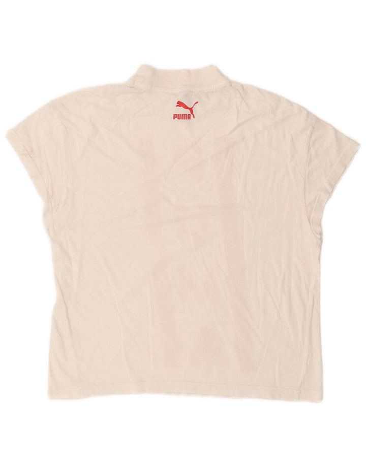 Женская футболка с рисунком Puma Top UK 10, маленькая белая