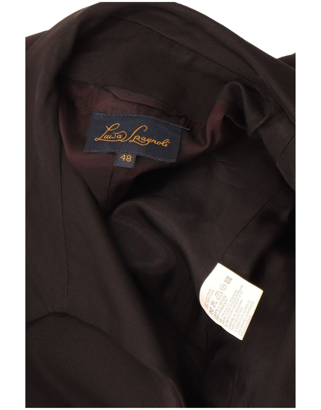 Женский пиджак на 4 пуговицах Luisa Spagnoli IT 48 XL, черный хлопок