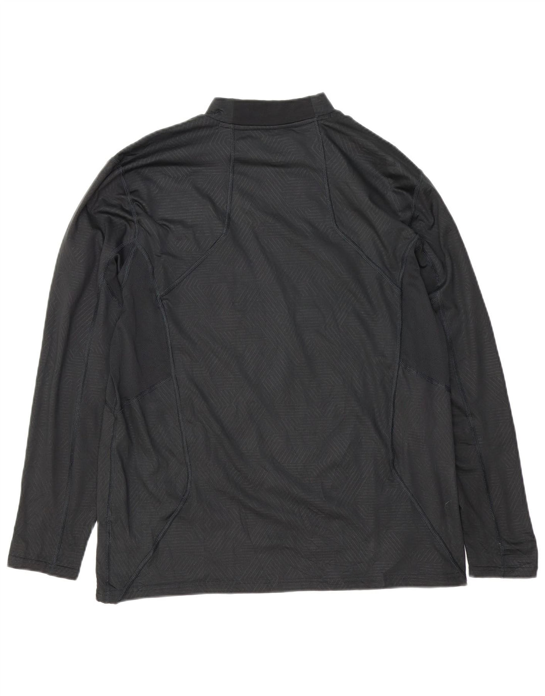 Мужской топ Russell Athletic Dri-Power с графическим рисунком, длинный рукав, размер XL, черный с геометрическим узором