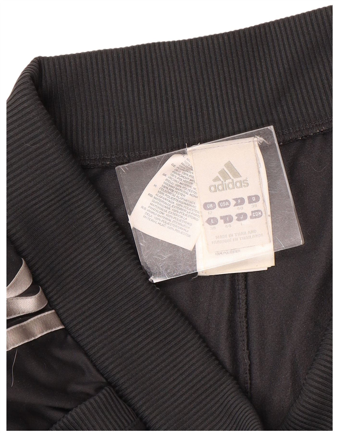 Женские спортивные брюки ADIDAS UK 12, полиэстер среднего серого цвета