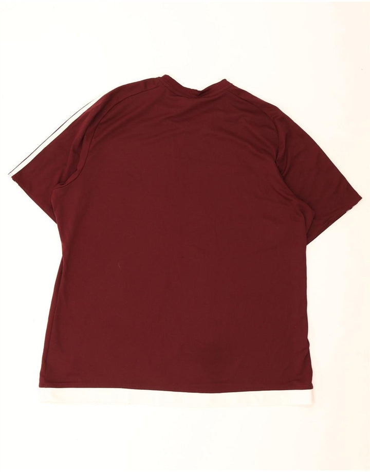 Мужская футболка Adidas Climalite Top 2XL Бордовый полиэстер