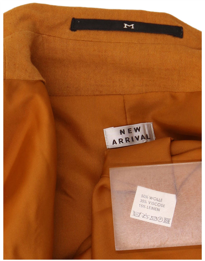 Новое поступление, женский двубортный пиджак, Великобритания 14, средний бежевый шерстяной пиджак