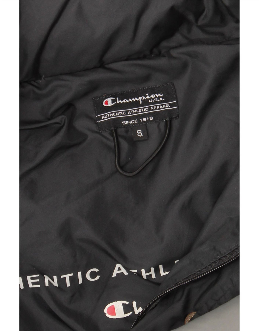 Мужская стеганая куртка свободного кроя CHAMPION UK 36, маленькая серая с цветными блоками