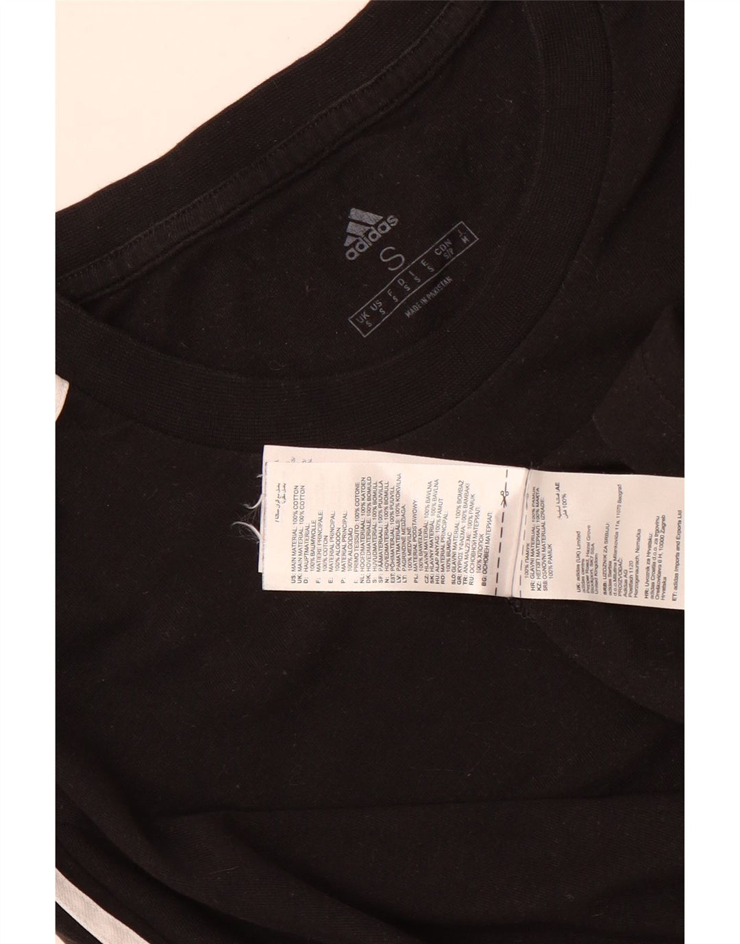 Adidas Мужская футболка Top Small Black Cotton