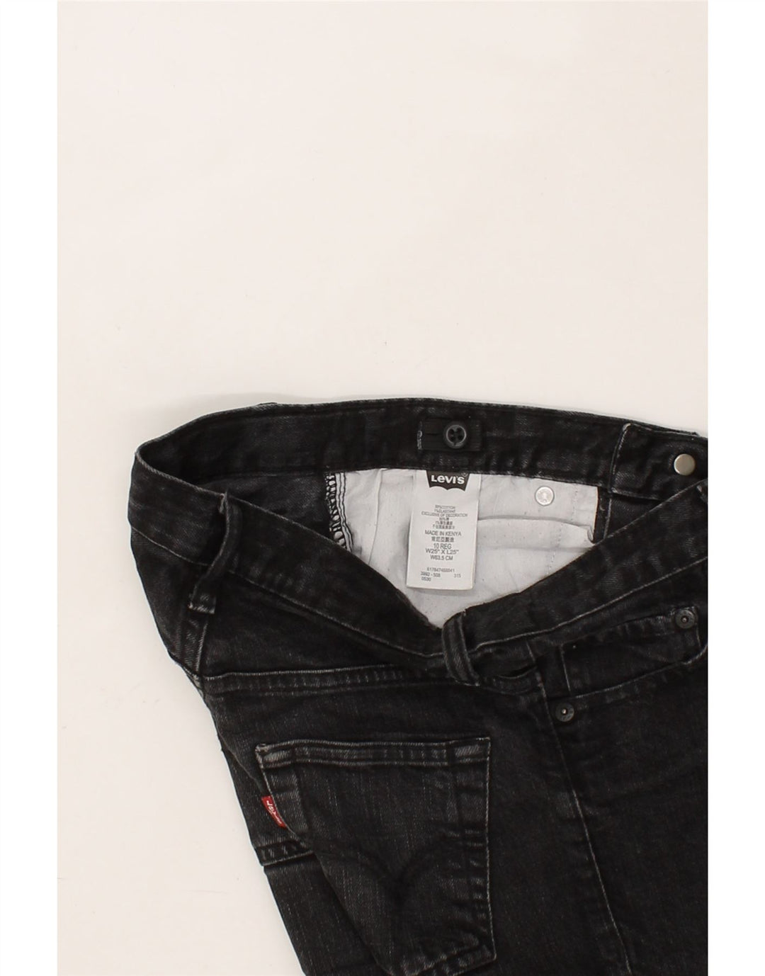 LEVI'S Boys 511 Slim Denim Shorts 9-10 Years W25  Black Cotton Vintage Levi's and Second-Hand Levi's from Messina Hembry 