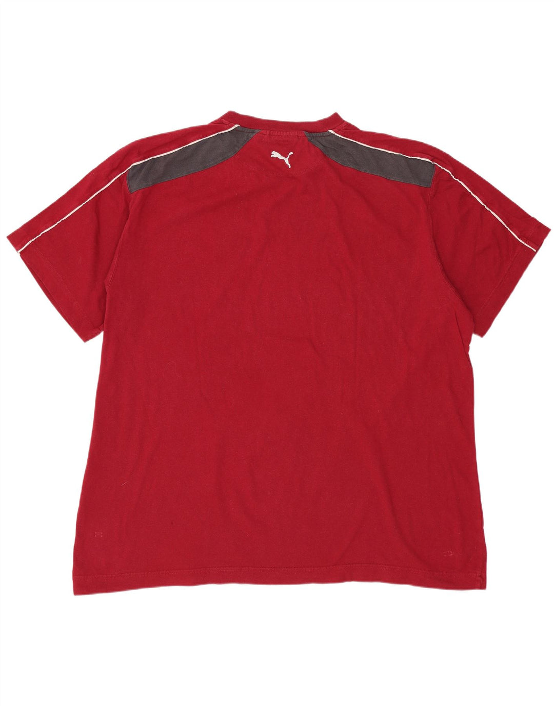 Мужская футболка с рисунком PUMA Top 2XL, красная с цветными блоками