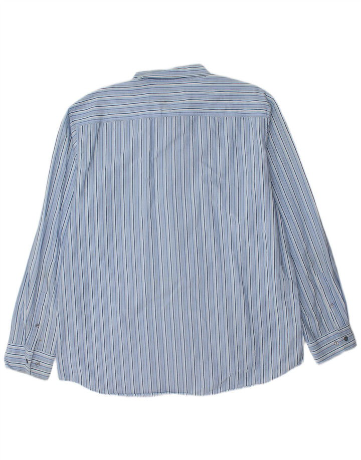 CALVIN KLEIN Мужская рубашка современного кроя 2XL из хлопка в синюю полоску